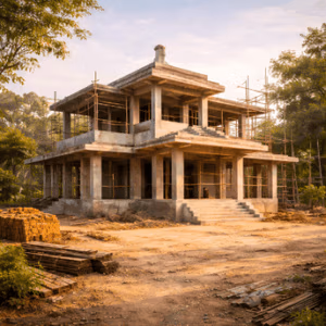 Vastu compliant residential villa under construction in Hosur Road, Electronic City, Sarjapur, Whitefield, Hoskote, North Bangalore, Hosur and Shoolagiri